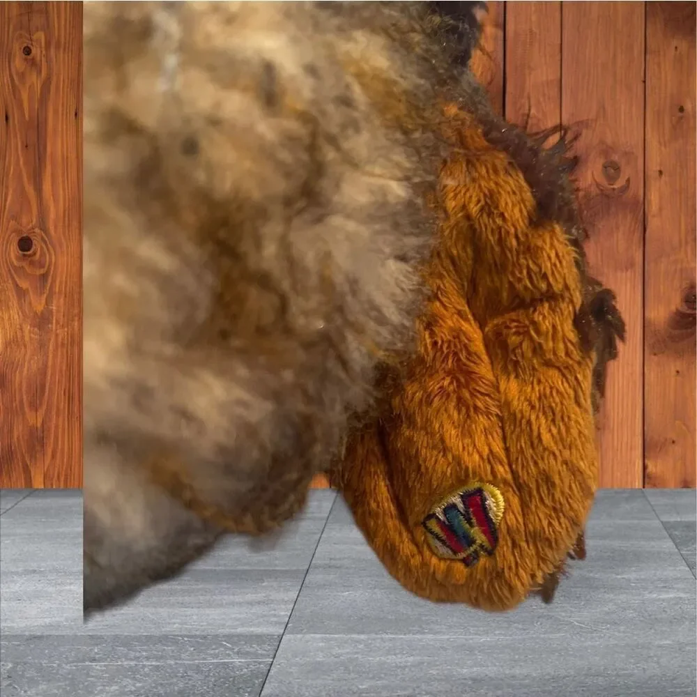 Ganz Kids Brown Polyester Webkinz Barred Fluffy Owl Plush Toy
